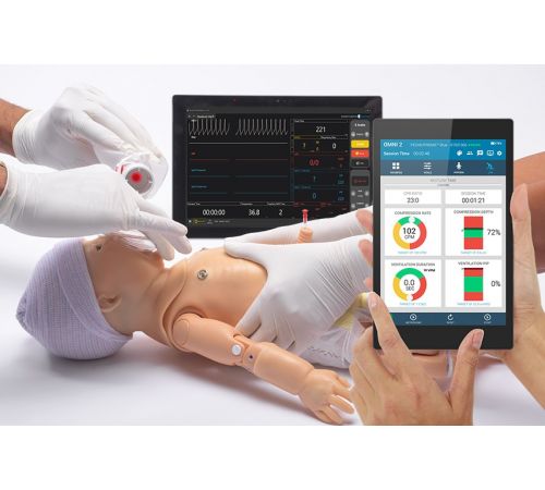 Code Blue® III Newborn with OMNI® 2 Advanced Life Support Training Simulator